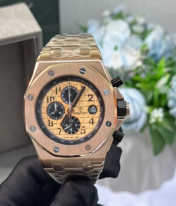 AUDEMARS PIGUET ROYAL OAK Black dial Offshore Series Three-eye timing